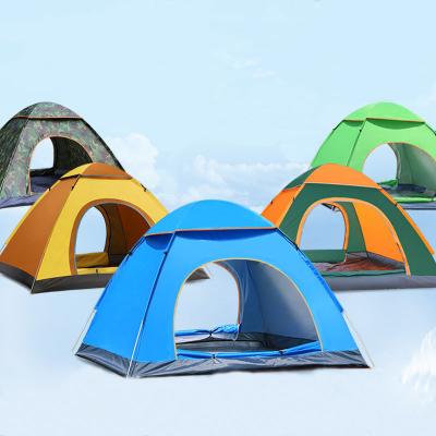 China 3-4 Person Folding Single Quick Open Camping Two Person Outdoor Beach Tent Fully Automatic Cheap UV-Resistant for sale