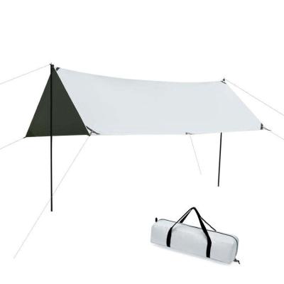 China UV-Resistant Outdoor Camping Tarp Canopy Canopy Tourist Sunshade Thicken Aluminum Alloy Waterproof Anti-UV Sun Shelter for sale