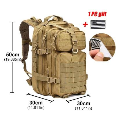 China Large Capacity Men's 3P Softback Bug Outdoor Waterproof Backpack Increasing Camping Hunting Bags for sale