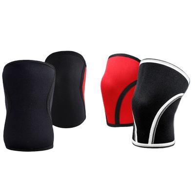 China Supply Sports Low MOQ Logo Weightlifting Braces Support Compression 5mm 7mm Custom Pad Neoprene Knee Sleeves for sale