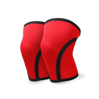 China Ensure Sport Protection 7 Mm Customized Logo Size Weightlifting Powerlifting Compression Neoprene Knee Sleeves for sale