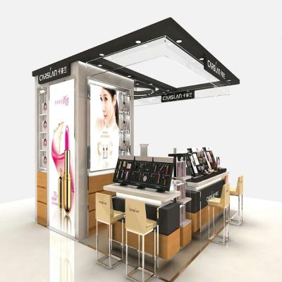 China Counters\shoes\cosmetics\jewelry\glasses show Beaty shop custom cosmetic display counter/cosmetic kiosk display/cosmetic showcase for sale