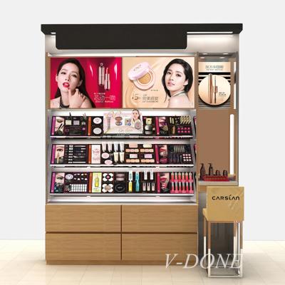 China Counters\Cosmetics\Jewelry Display\Glass Make Up Showcase Display Store Cosmetic Counter Showcase for sale