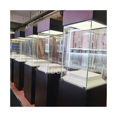 China mobile store museum display cabinets/museum showcase/glass display cabinets for museum for sale