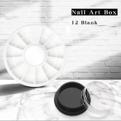 China Hot Sale Xiaopu Nail Art Accessories Plastic Nail Art Decoration Storage Box for sale