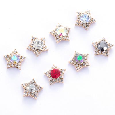 China New Style North Star Shiny Nail Art With Alloy Jewelry Crystal Stones Flat Glass Rhinestones For Nail Art Crafts for sale