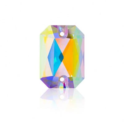 China Xiaopu Octagon Fancy Shinning Shaped 10*14/14*20mm Flat Back Chamfered Decoration DIY Sew On Crystal Stone For Dress Rhinestones for sale