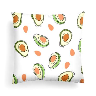 China Factory Made Anti-Pull Avocado Linen Polyester 45 x 45 cm Tile Crate Home Decoration Pillow Case for sale