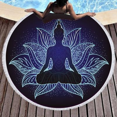 China Hot Sale Large Size High Absorbent Indian Wash Station Mandala With Cheapest Price Viable Microfiber Bath Towel Style Clening Cloth for sale