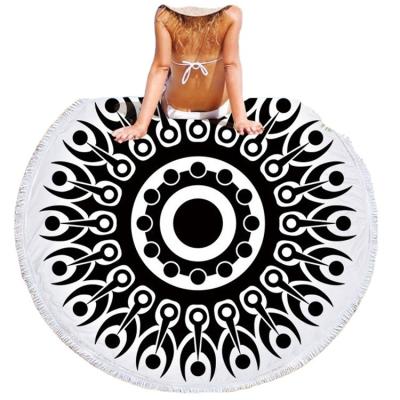 China European and American Microfiber viable factory direct beach towels Mandala Series Digital Printing Support Microfiber customization for sale