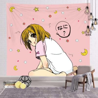 China Beautiful Decoraion Home Decor Printing Art Fantasy Girl 150x130cm Cute Tapestry Plant Magical Forest 3D Digital Print Modern Anime Wall Tapestry for sale