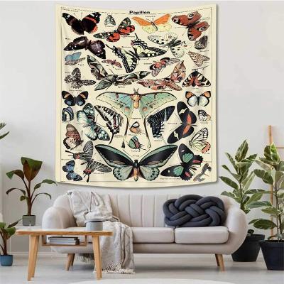 China Beautiful Vintage Decoraion Butterfly Mandala 7 Chakras Tarot Bohemian Witchcraft Hippie Tapestry Main 60 Tapestry Custom Size 51 inch for sale