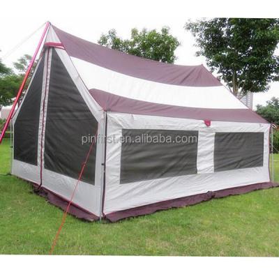 China Fiberglass Air Permeability Spacious Waterproof 5-6 People Outdoor Camping Camping Tent for sale