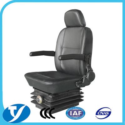 China Good Quality Black Forklift Grammar Vinyl Construction Machinery Forklift Seats for sale