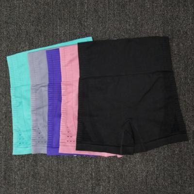 China Women Gym Shorts High Waist Women Workout Yoga Shorts Fitness Running Shorts Stretch Lift Up Tights Gym Shorts Sportswear Seamless Leggings for sale