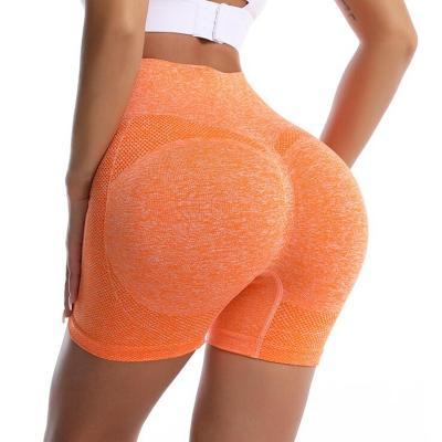 China 2 Patterns Women Gym Shorts Women's Seamless Workout Yoga New High Waist Women Shorts Fitness Stretch Gym Tights Shorts Sportswear Seamless Shorts for sale