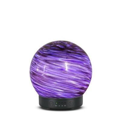 China Fast Humidification Aromatherapy 3d Ultrasonic Diffuser Glass Blown Glass Perfume Diffuser for Christmas Decor for sale