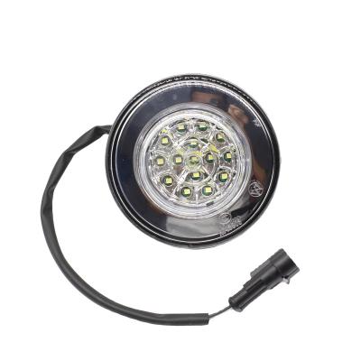 China Original Bus Coach Parts Wengeng DC497 LED Single Circular Reversing Lamp 99mm for sale