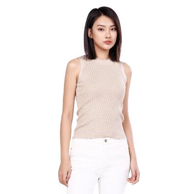 China Anti-wrinkle Factory Directly Supply Ladies All-match Summer Simple And Comfortable Women's Popular Solid Color Round Vests for sale