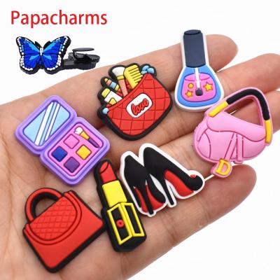 China Shoe Charm Girls Pink Croc Shoe Charms Make Up Croc Shoe Charms Clip Buckles For Adults Clog Shoe Decorations for sale