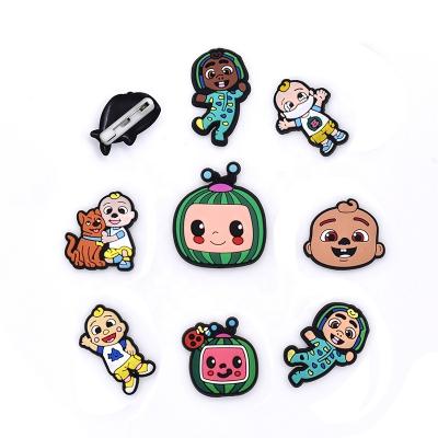 China High Quality Cartoon PVC Cartoon Decoration Birthday Party Cute Cocos Baby Brooch Pin for sale