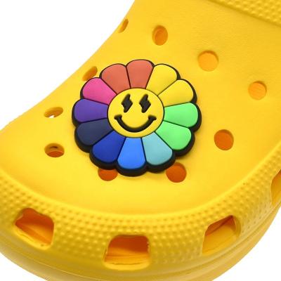 China Custom Shoe Charm Wholesale Kids Shoe Charms Decorations Large Size PVC Rubber Shoe Decoration for sale