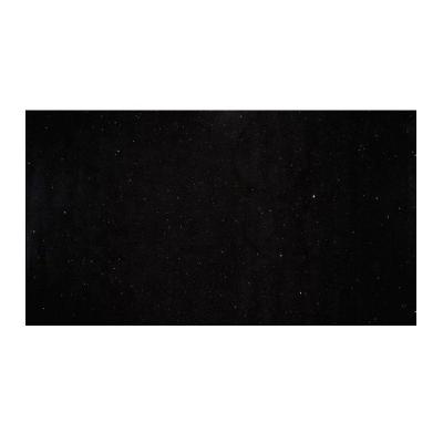 China Modern Artificial Kitchen Countertops Slab Tile Absolute Pure Galaxy Stellar Black Stone for sale