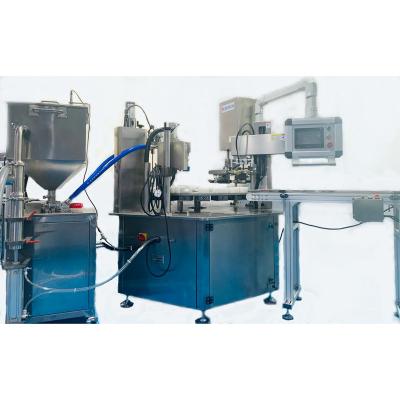 China Chemical filling and capping machine for cosmetics and chemical industry for sale