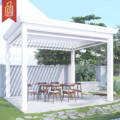 China Easily Assembled Outdoor Modern Aluminum Pergola Bioclimatica 3X3m 3x4m 3x5m 4x4m 5x3m 6x4m Pergola for sale