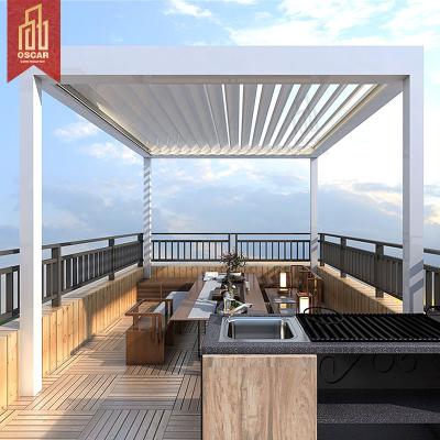 China Foshan Ready Made Patio Pergola Easily Assembled Bioclimatic Pergola for sale