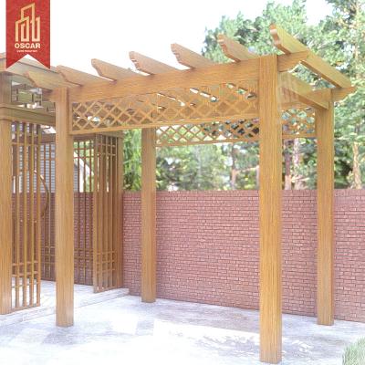 China Affordable aluminum exterior fabrication easily assembled low cost pergola and trellis for sale