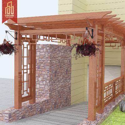 China Easily Assembled Aluminum Garden Metal Pergola Frame Grape Trellis Decking Grape Trellis for sale