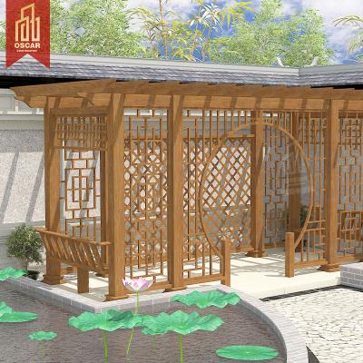 China Easily Assembled Foshan Oscar New Arrival Aluminum Profile Grape Trellis for sale