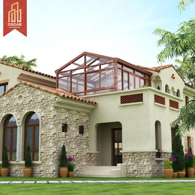 China Factory Price Modern Outdoor Green Rooms For 4 Season Garden Sunroom Customized Tempered Glass For Villa for sale