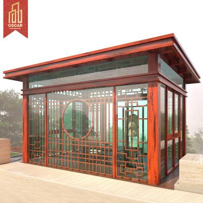 China Modern Customized Victorian Laser Cut Aluminum Tempered Glass Alloy+glass+accessories House Veranda Sunroom Conservatory for sale