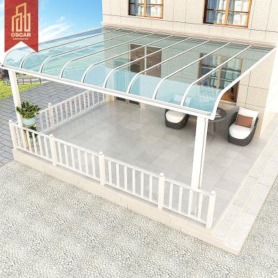 China Best Selling Anti-UV Fixed Balcony Windproof Outdoor Awning Aluminum Awning for sale