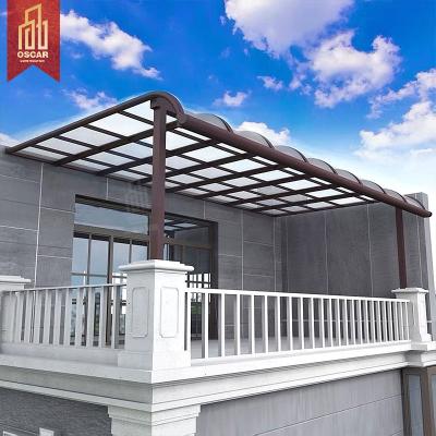 China Outdoor Garden Sun Block Customized Size Strong Polycarbonate Roof Tent Canopy Aluminum Patio Cover Anti-UV for sale