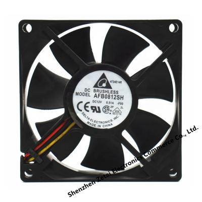 China Exhaust Ventilation DELTA 8025 Brushless DC Fan 80x80x25mm Axial Flow 5000RPM High Speed ​​Case Fan for sale