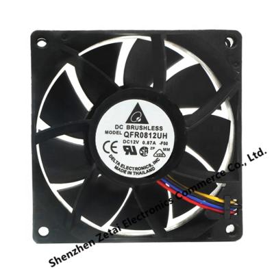 China DELTA 8025 QFR0812UH-FOO 12V 0.87A 12volt 80mm DC Fan 80x80x25mm 4PIN PWM Axial Flow Brushless Fan Exhaust Ventilation For Server Case for sale