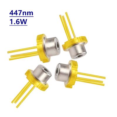 China High Power Laser Light 447nm 1600mw Blue Laser Diode 445nm TO56 Package 450nm 1.6W PLPT5 447KA Original for sale