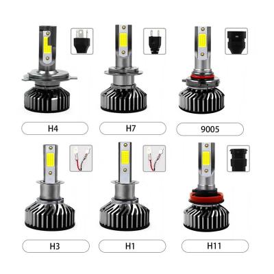 China 6030 3570-6 LED Lamp 16000lm 3570-6 LED Chip Mini Led H4 Cheap Small Aluminum Car Light Automotive H4 Auto Car Led H7 Led Headlight for sale