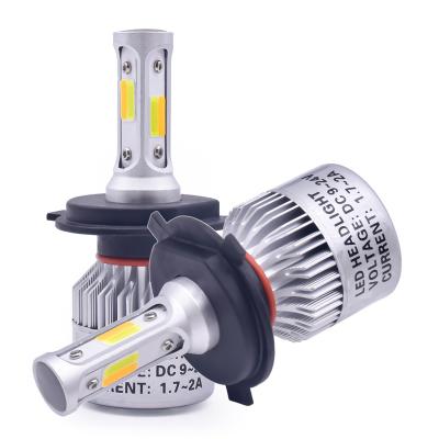 China wholesale factory 6030 aluminum 9006 H15 H11 H7 360 motorcycle car running light 9005 led headlight 2 sides Csp chip H4 led auto headlight bulb for sale