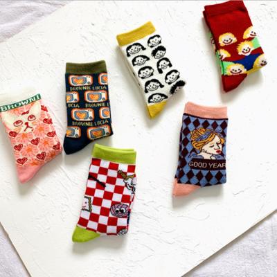 China Colorful Look Cartoon Children Fashion Sock Girl Good Quality Antibacterial Children Socks Look Cute Antibacterial High Quality Factory Direct Antibacterial for sale