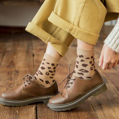 China High Quality Antibacterial Spandex/Nylon/Cotton Antibacterial Socks Leopard Logo Socks Women Custom Made for sale