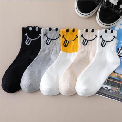 China New Arrival Colorful Cute Antibacterial Cotton Antibacterial Socks Custom Women Cartoon Tube Sock for sale