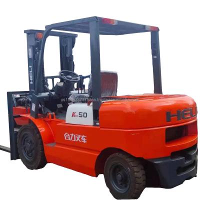 China Building Material Shops Used Heli K50 Forklift 2012 Year and Diesel Electric Power for sale