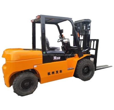 China Hangzhou Forklift R50 Top Performance Used Machine with 2m Fork Length and 4500 kg Weight for sale