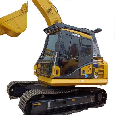 China Shanghai good used excavator Komatsu PC130 with 13000 KG weight and 48 kw power for sale