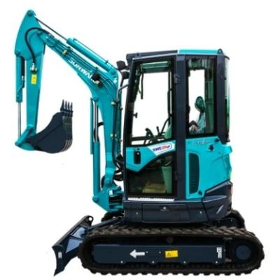 China Used Caterpillar Engine and Hyundai Components on Sunward SWE60E 6 Ton Mini Excavator for sale