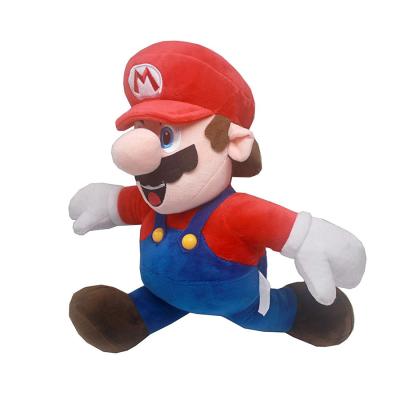 China Super Plush A036 Red Anime Mario Plush Stuffed Cartoon Toy Mario Running Soft Cute Collectible Quality Mario Plush for sale